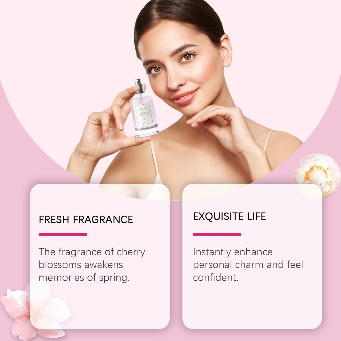 EELHOE Cherry Blossom Body Hair Eau De Parfum Sp...